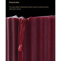 Свічка низькотемпературна червона Low temperature wax candle 150г, фото 3