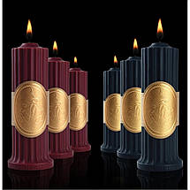 Свічка низькотемпературна червона Low temperature wax candle 150г, фото 4