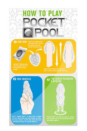 Мастурбатор ZOLO POCKET POOL SUSIE CUE, фото 4