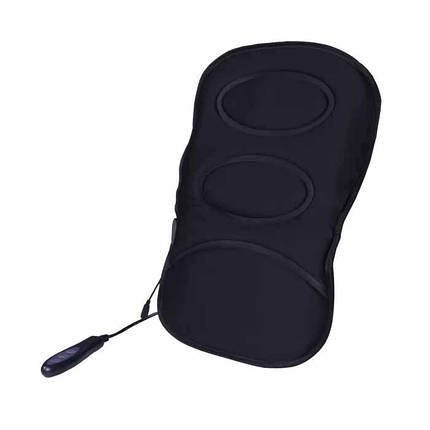 Масажна накидка на крісло з підігрівом Massage JB-616A 12/220V (LY57) і пультом, для дому та автомобіля, фото 1