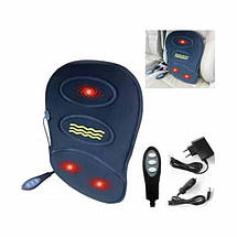 Масажна накидка на крісло з підігрівом Massage JB-616A 12/220V (LY57) і пультом, для дому та автомобіля, фото 5