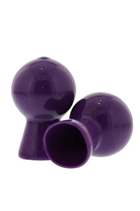 Вакуумні стимулятори для сосків NMC NIPPLE SUCKER PAIR IN SHINY PURPLE, фото 1