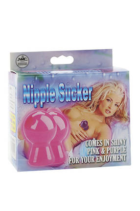 Вакуумні стимулятори для сосків NMC NIPPLE SUCKER PAIR IN SHINY PURPLE, фото 3
