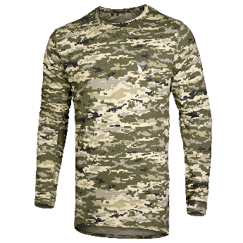 Лонгслів тонка футболка з довгим рукавом Bavovna MM14 (6676), камуфляж, Розмір XXL