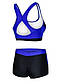 Купальник роздільний для жінок Aqua Speed FIONA 6464 чорний, синій Жін 42(XL), фото 2