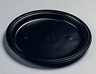 Тарелка пластиковая круглая Premium черная 260 мм 50 шт/уп (16 уп/ящ)