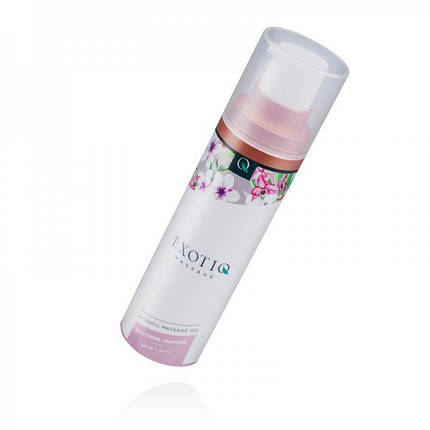 Масажна олія з ароматом Жасміну, 100 мл Exotiq Massage Oil Soothing Jasmine, фото 3