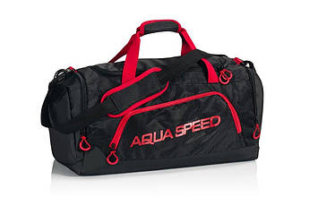 Сумка Aqua Speed DUFFEL BAG 6774 чорний, червоний Уні 55x26x30cм