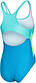 Купальник для дівчат Aqua Speed ​​POLA 8595 світло-бірюзовий, бірюзовий, салатовий дит 134см, фото 2