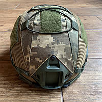 Кавер чохол на шолом TOR Fast піксель ЗСУ сітка