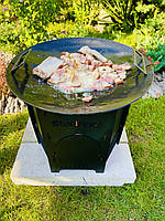 Розбірна піч-мангал до казана Стефанія+ шампура (З ЖАРОМІЦНИМ ПОКРИТТЯМ), фото 5