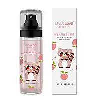 Спрей для закрепления макияжа с экстрактом персика Sersanlove Peach Moisturizing Makeup Spray, 100мл