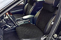 Накидки на сиденья автомобиля премиум передние, черный AVТоритет