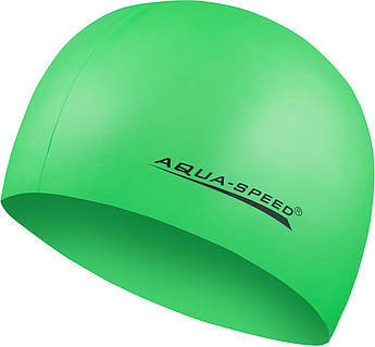 Шапка для плавання Aqua Speed MEGA 100-11 світло-зелений Уні OSFM