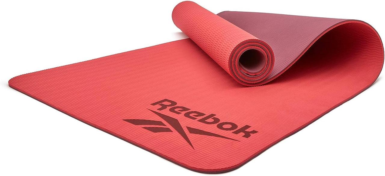 Килимок для йоги Reebok Double Sided Yoga Mat 176x61x0,6 см (RAYG-11042RD) Red, фото 1