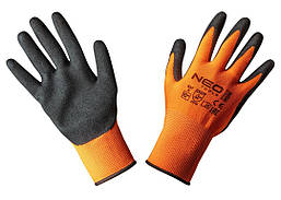 Робочі рукавички із захистом від порізів Neo Tools з нітриловим покриттям Розмір 9 Помаранчевий (97-642-9)