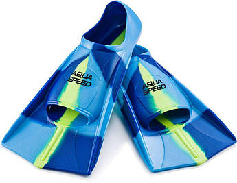 Ласти Aqua Speed TRAINING FINS 7941 синій, блакитний, жовтий дит 35-36