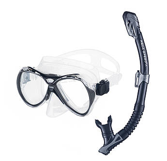 Набір маска і трубка Aqua Speed MANUS + BORNEO 8238 чорний Уні OSFM
