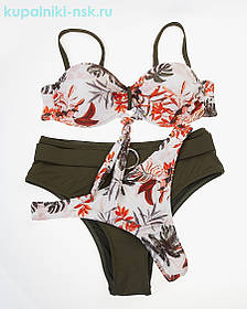 РОЗНКупальник с 2 плавками SAME GAME Марианна 3009 хаки (В НАЛИЧИИ ТОЛЬКО 42 46 УКР р-ры)