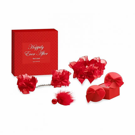 Набір аксесуарів підв'язки, наручники, пестики Happily Ever After - RED LABELr Bijoux Indiscrets, фото 2