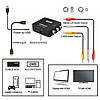 Адаптер HDMI to AV RCA перехідник конвертер 720p/1080p Чорний, фото 5