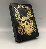 Карти гральні покерні Golden Skull Black пластикові (54 картки)