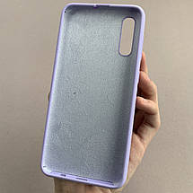 Чохол для Samsung Galaxy A50s силікон кейс чохол з мікрофіброю на телефон самсунг а50с бузковий r4e, фото 3