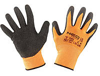 Рабочие перчатки с защитой от порезов Neo Tools с латексным покрытием Размер 8 Желтый (97-641-8)