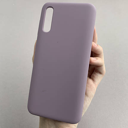Чохол для Samsung Galaxy A50 силікон кейс чохол з мікрофіброю на телефон самсунг а50 чорничний r4e, фото 1