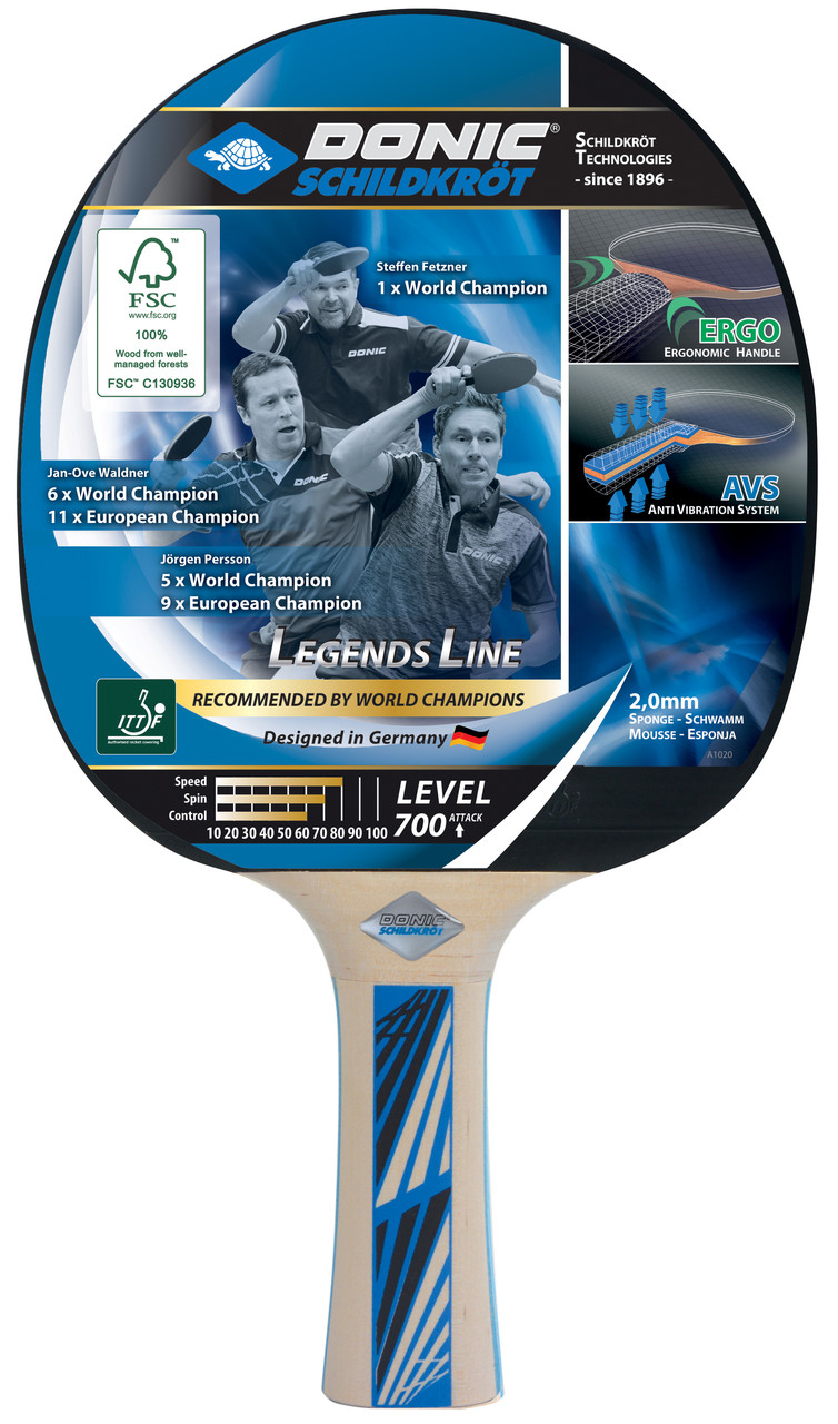 Ракетка для настільного тенісу Donic-Schildkrot Legends 700 FSC