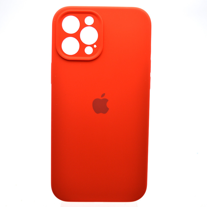 Чохол накладка Silicon Case Full camera для iPhone 12 Pro Max Red, фото 1