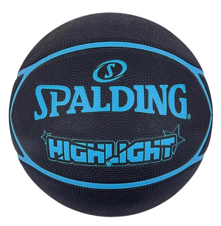 М'яч баскетбольний Spalding Highlight чорний, сині