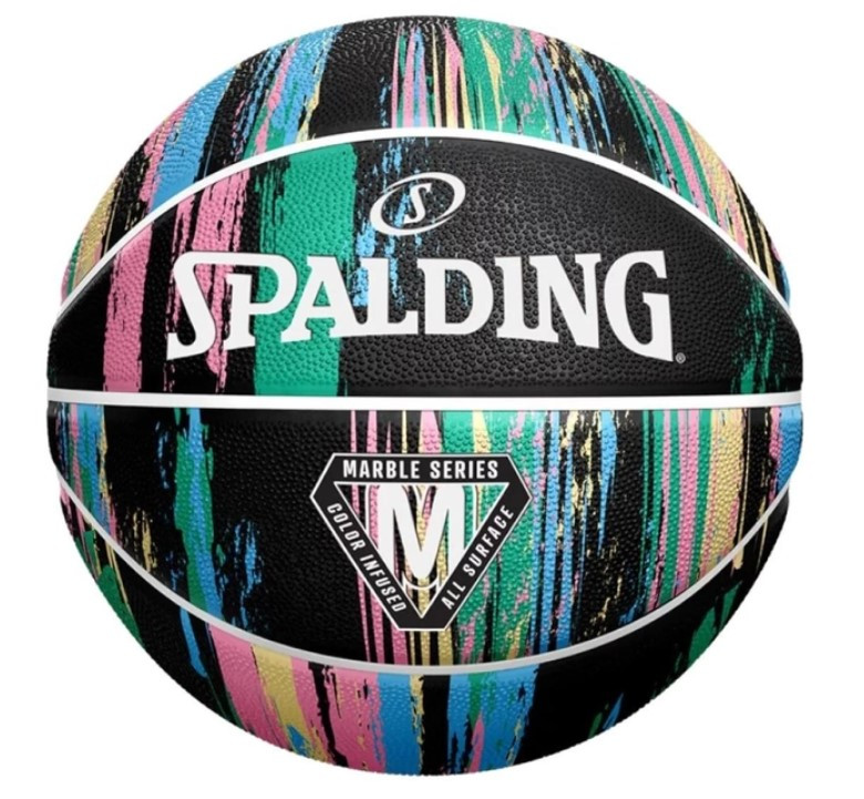 М'яч баскетбольний Spalding Marble Ball чорна паст