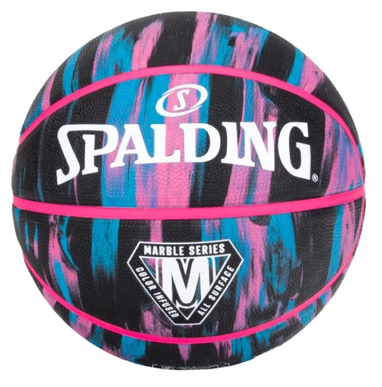 М'яч баскетбольний Spalding Marble Series блакитни