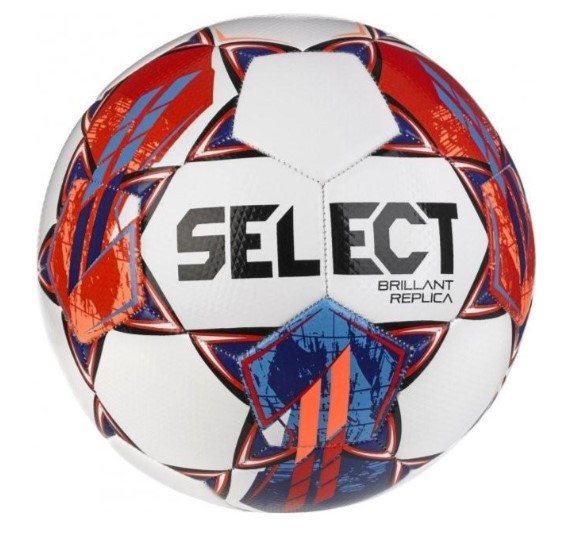 М'яч футбольний Select BRILLANT REPLICA v23 біло-червоний Уні 5