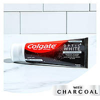 Отбеливающая зубная паста Colgate Optic White с углем 119g. США