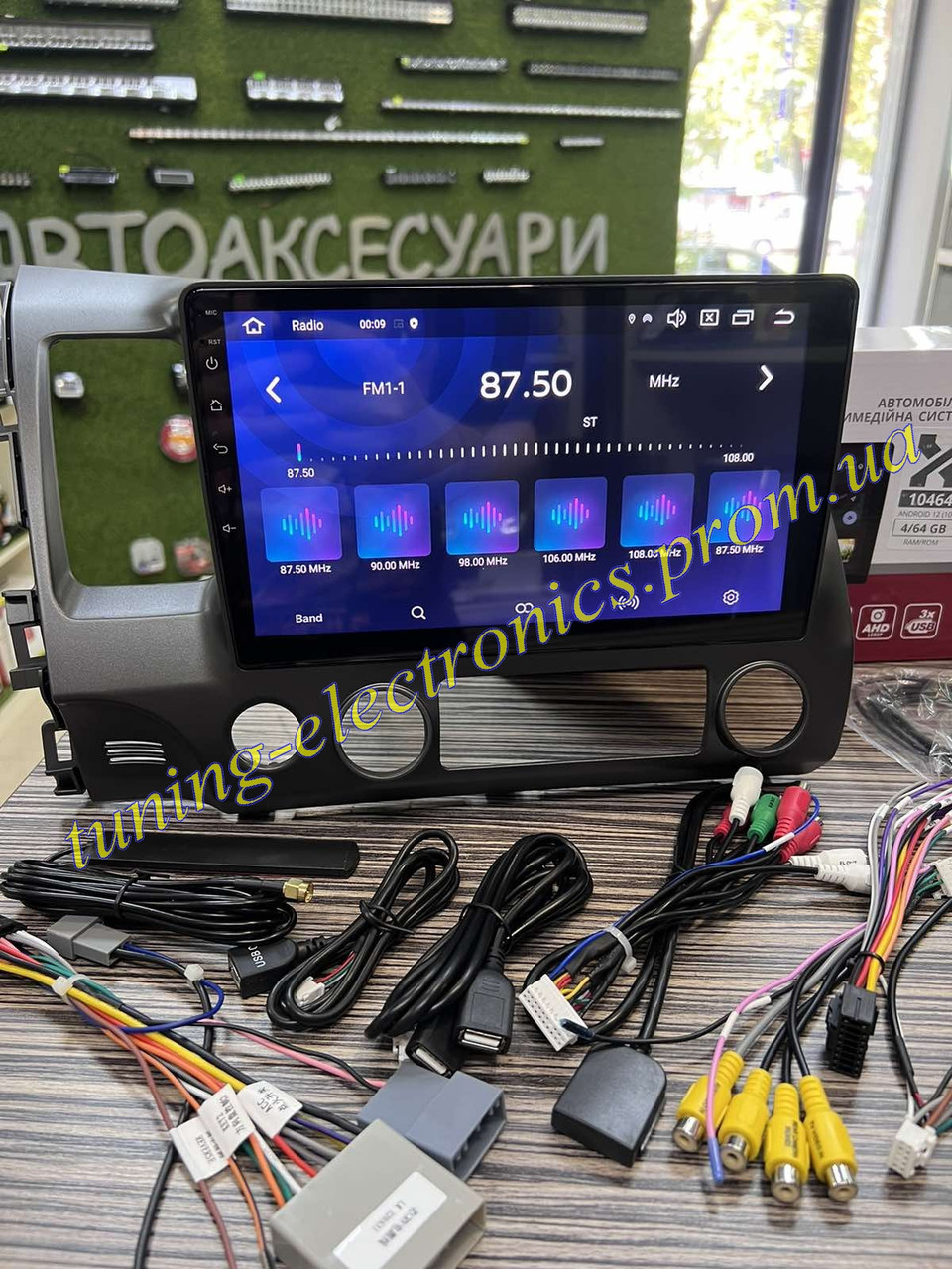 Штатная магнитола Sigma 4+64 Gb Android 10 4G сим-карта Honda Civic 8 FK FN FD 2005-2012 10"дюймов экран - фото 6 - id-p1942656944