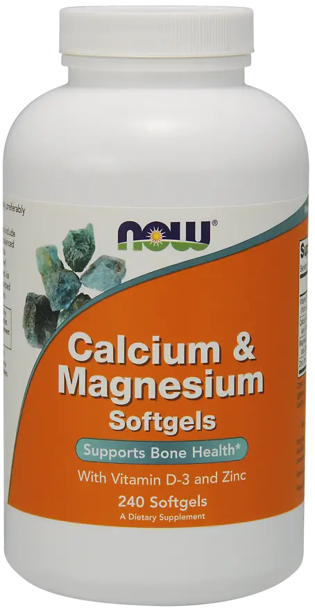 Вітамінно-мінеральний комплекс NOW Foods Calcium & Magnesium with Vit D and Zinc 240 Softgels