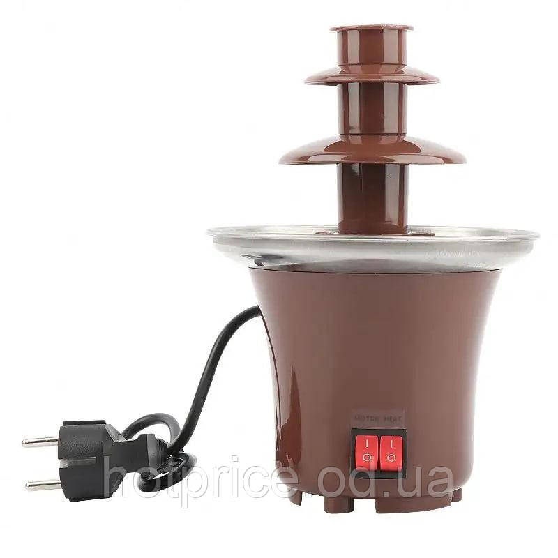 Шоколадный фонтан мини Фондю Mini Chocolate Fondue Fountain [ОПТ] - фото 2 - id-p1942663130