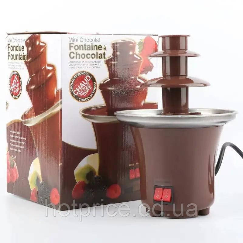 Шоколадный фонтан мини Фондю Mini Chocolate Fondue Fountain [ОПТ] - фото 9 - id-p1942663130