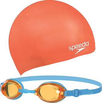 Набір для плавання Speedo JET V2 SWIM SET JU помаранчевий дит OSFM