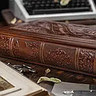 Подарункова Родовідна книга Манускрипт з натуральної шкіри, фото 7
