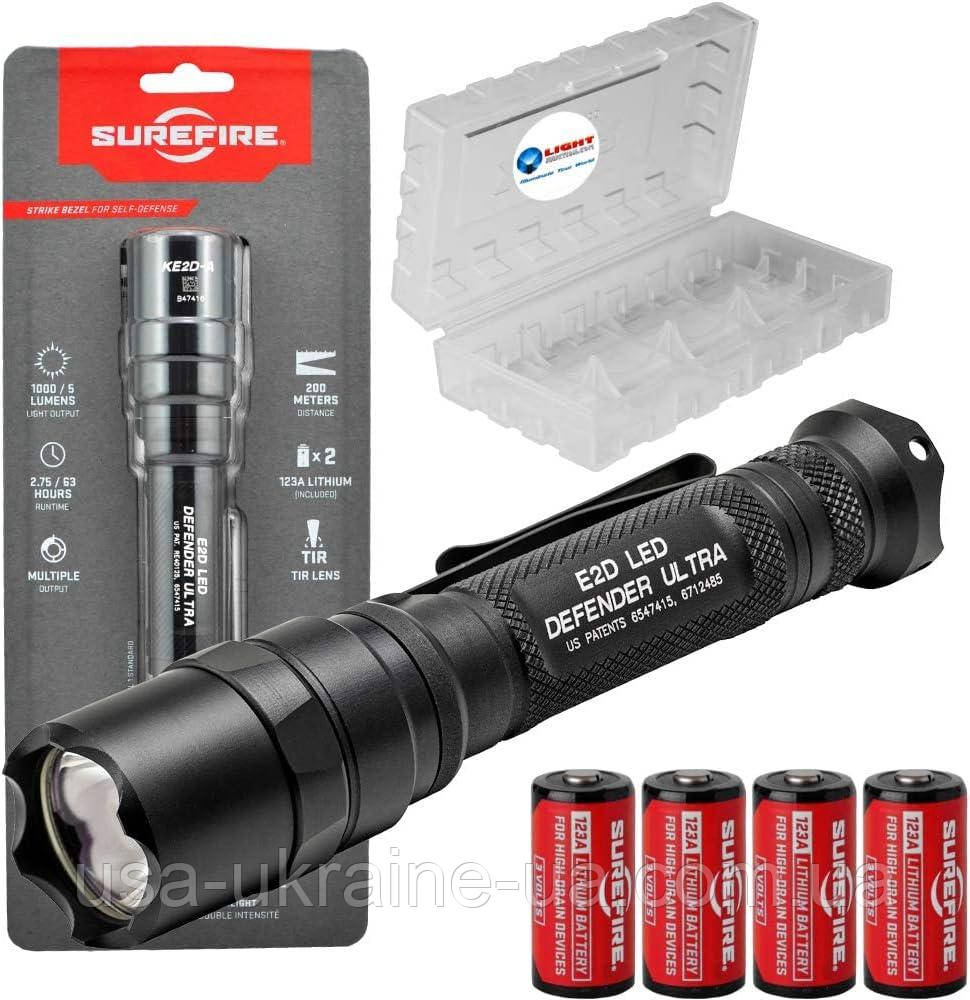 Комплект тактического светодиодного фонаря SureFire E2D Defender E2DLU, 1000 люмен - фото 1 - id-p1942661548