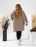 Жіночий зимовий кардіган на ґудзиках з альпаки єдиного великого розміру, фото 10