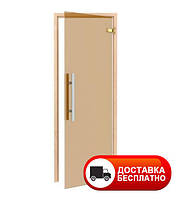 Двери для сауны и бани Thermory Premium Bronze 70х190 мм