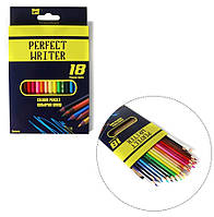 Цветные карандаши Perfect Writer, GOOD LINE, 18 цветов, шестигранные арт. 082011, для рисования Leader