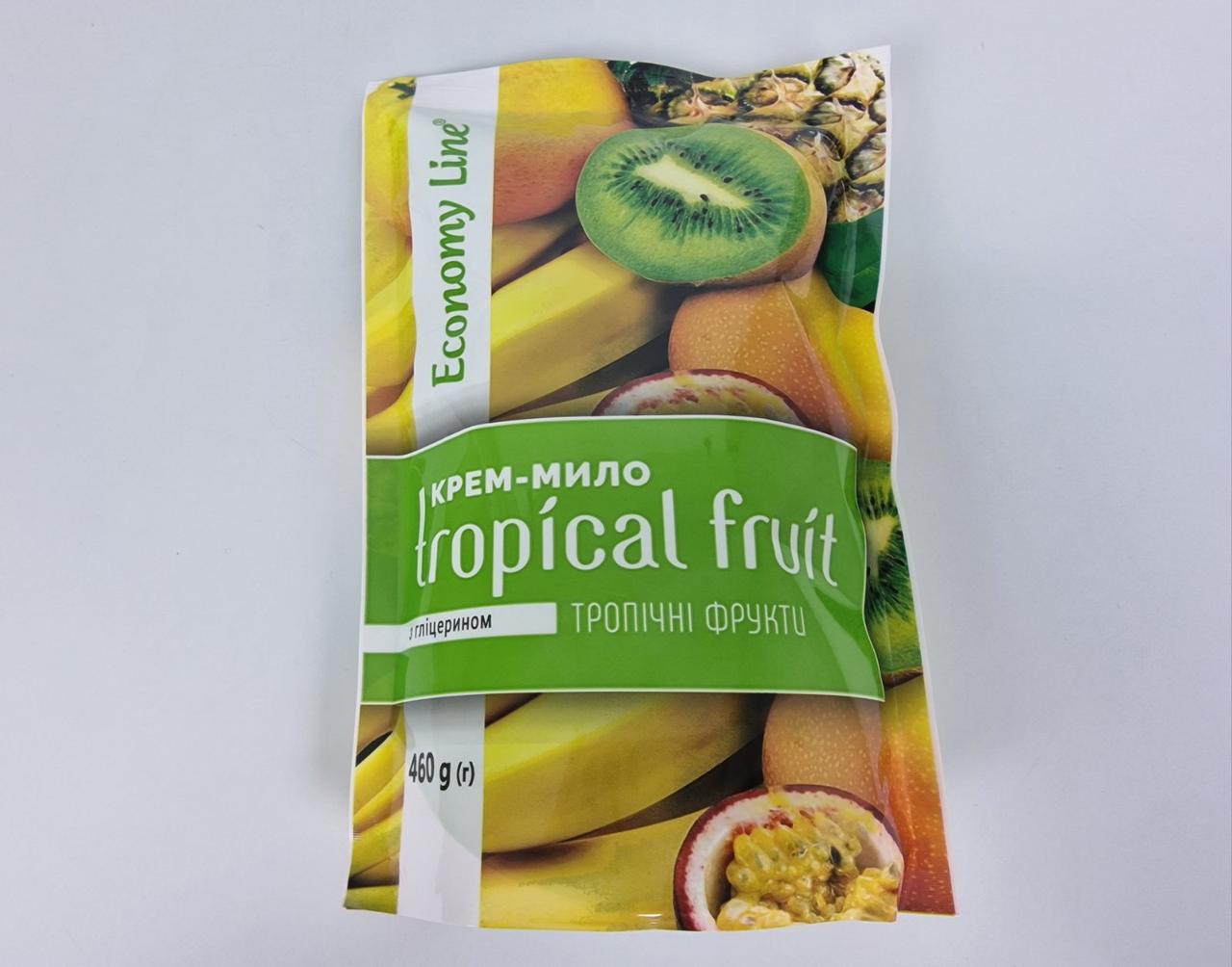 Мило-гель Economy Line 460 г "Тропічні фрукти" (1 шт.), фото 1