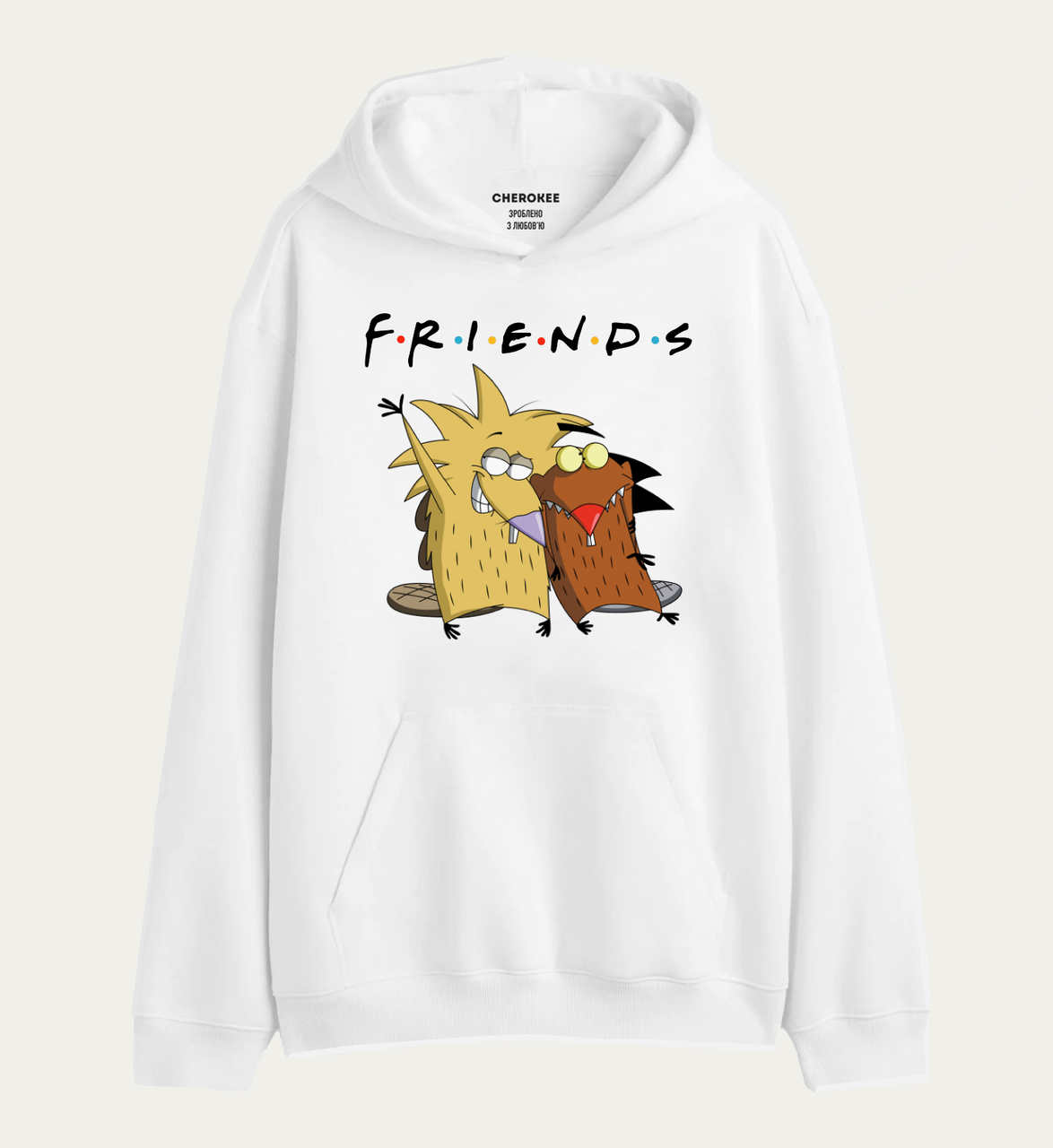 Худі з принтом Злюки Бобри «FRIENDS»