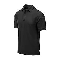 Футболка поло Helikon-Tex UTL Polo Shirt TopCool® Black "Чёрная Элегантность" (размер L)