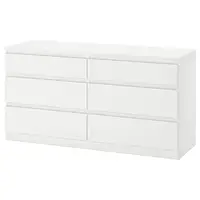 IKEA KULLEN 903.092.45 Комод с 6 ящиками, белый, 140x72 см